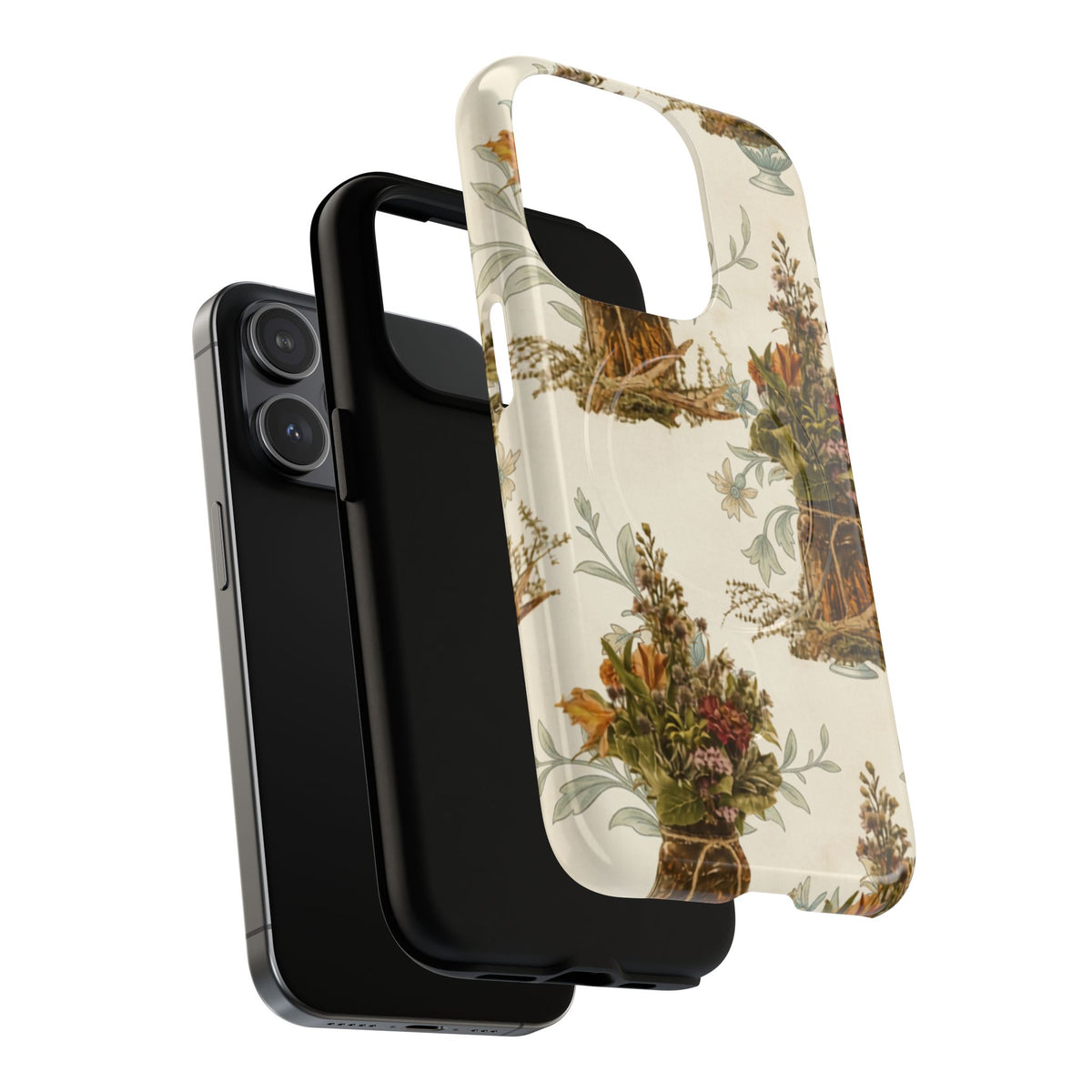 Vintage Floral Bouquet Tough Magnetic Phone Case