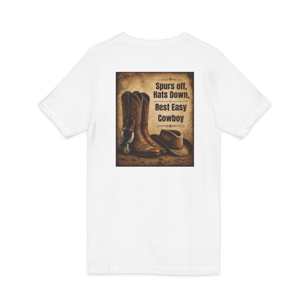 Memorial Cowboy Tee — "In Loving Memory" Personalized Tribute Shirt