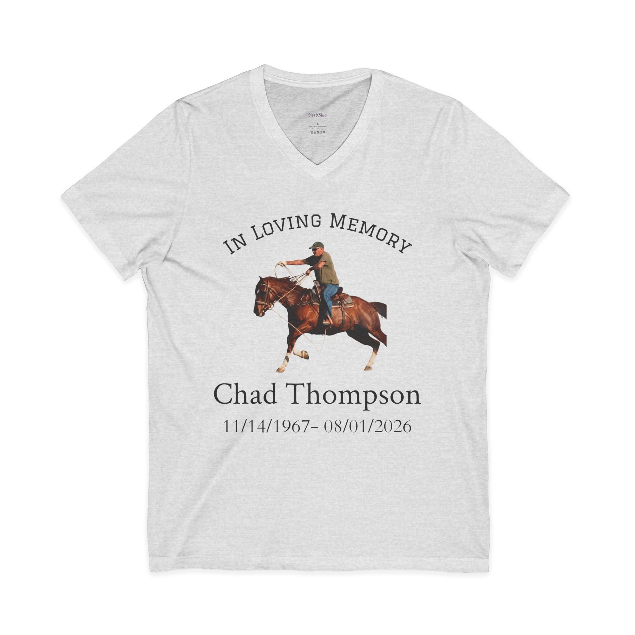 Memorial Cowboy Tee — "In Loving Memory" Personalized Tribute Shirt