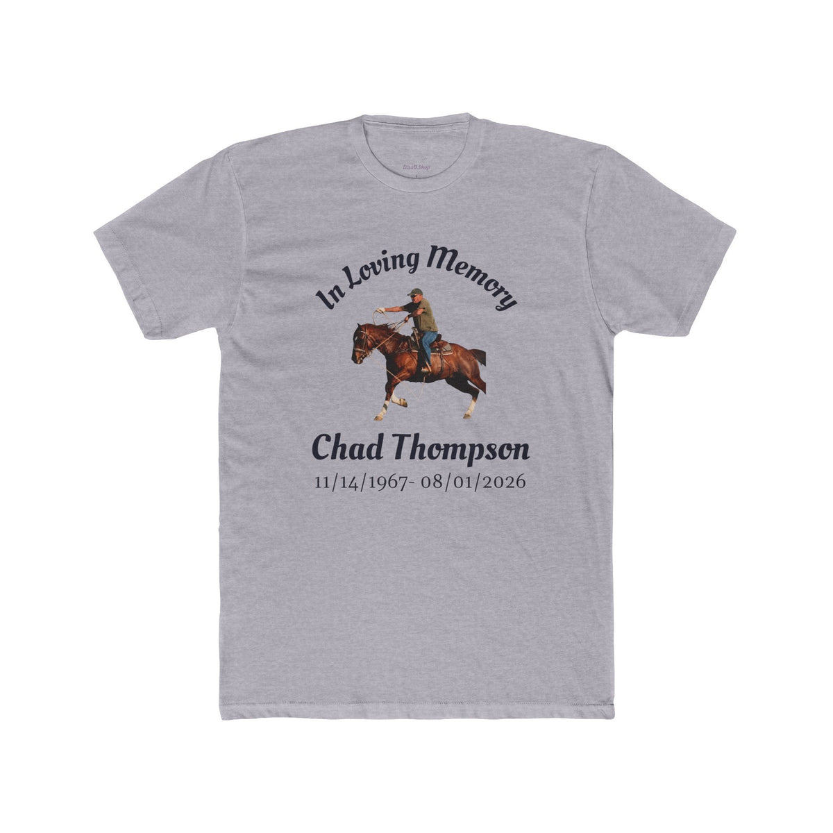 Memorial Cowboy Tribute Tee — "In Loving Memory" Western Comfort Shirt
