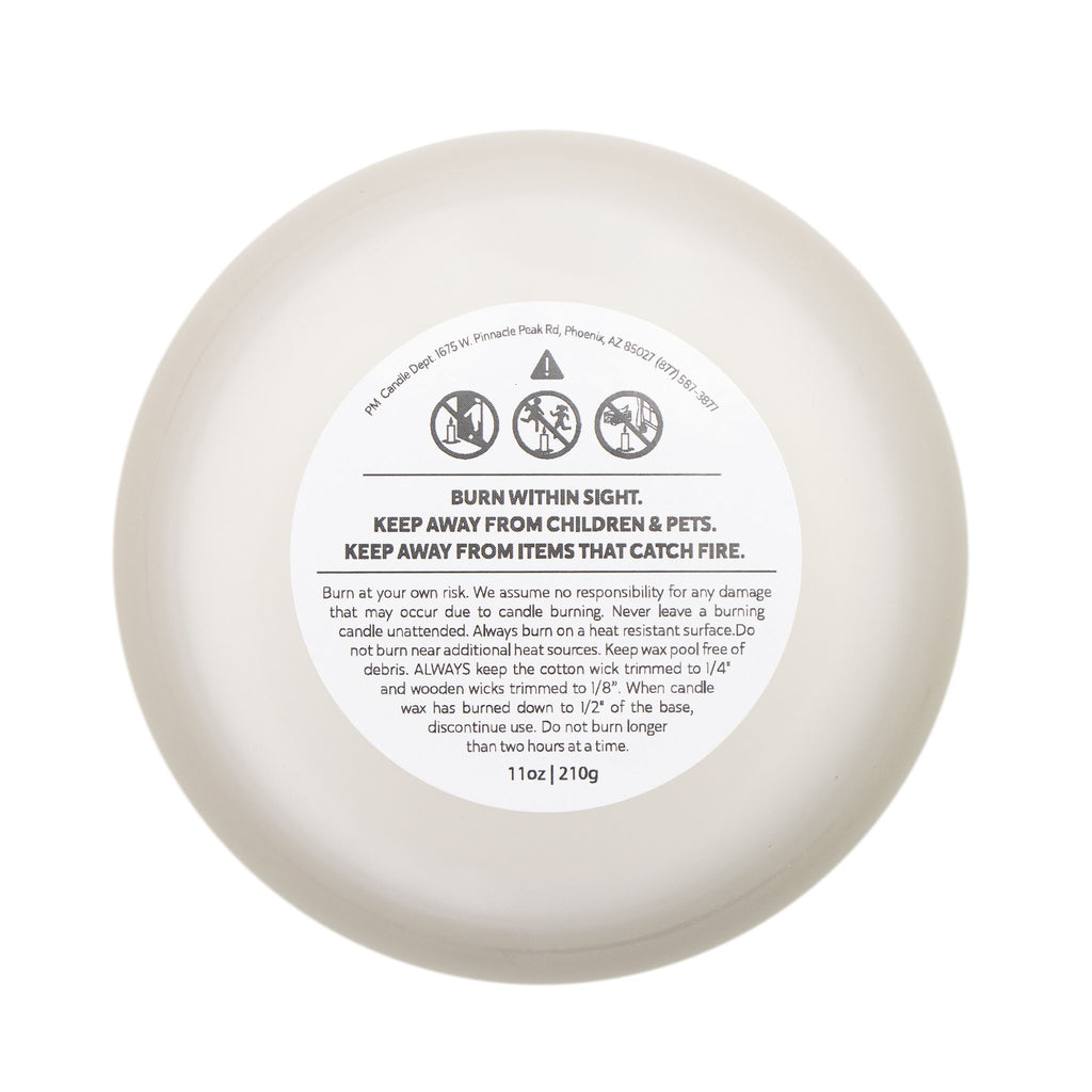 Bison Herd Frosted Glass Candle — 11oz Rustic Winter Cabin Scented Candle