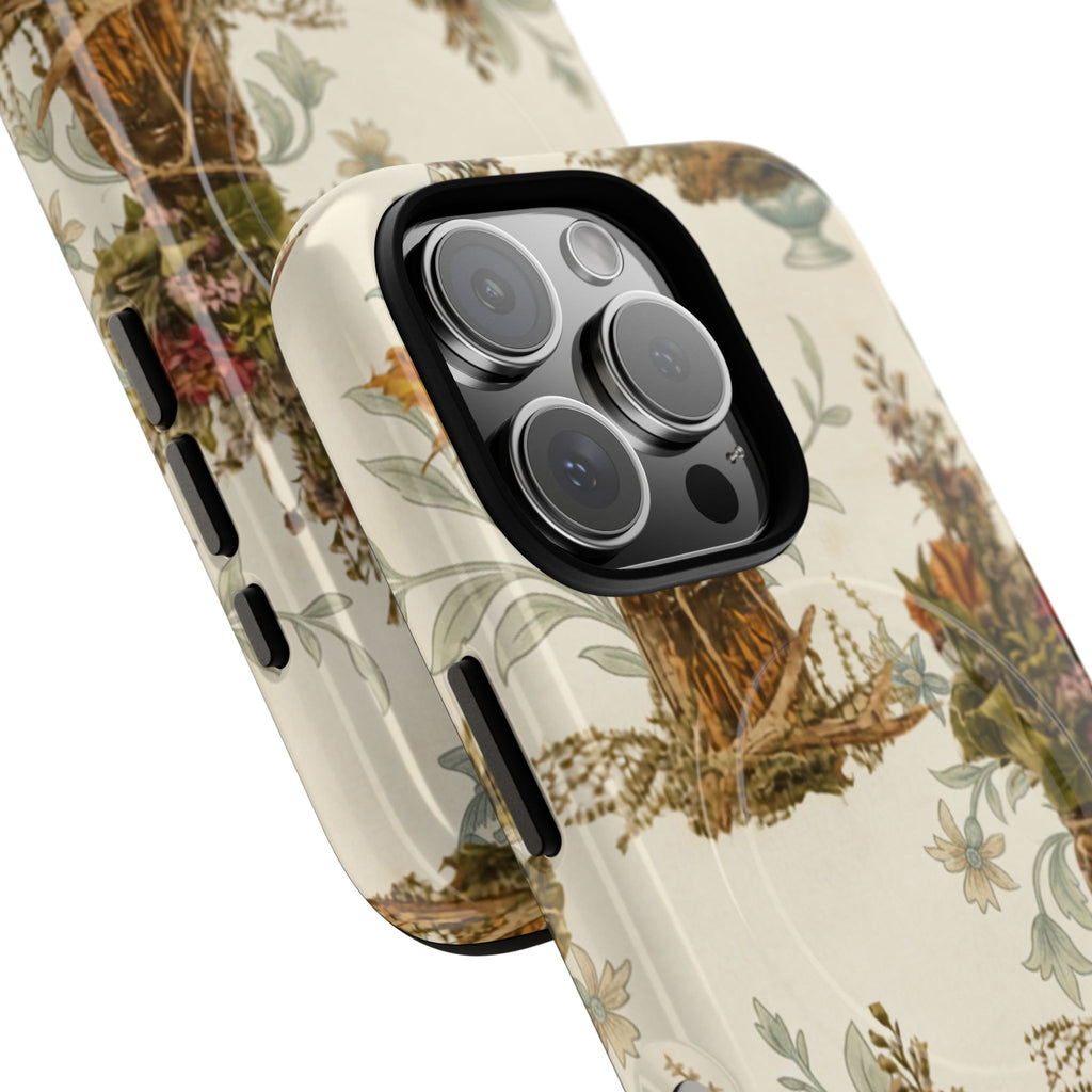 Vintage Floral Bouquet Tough Magnetic Phone Case