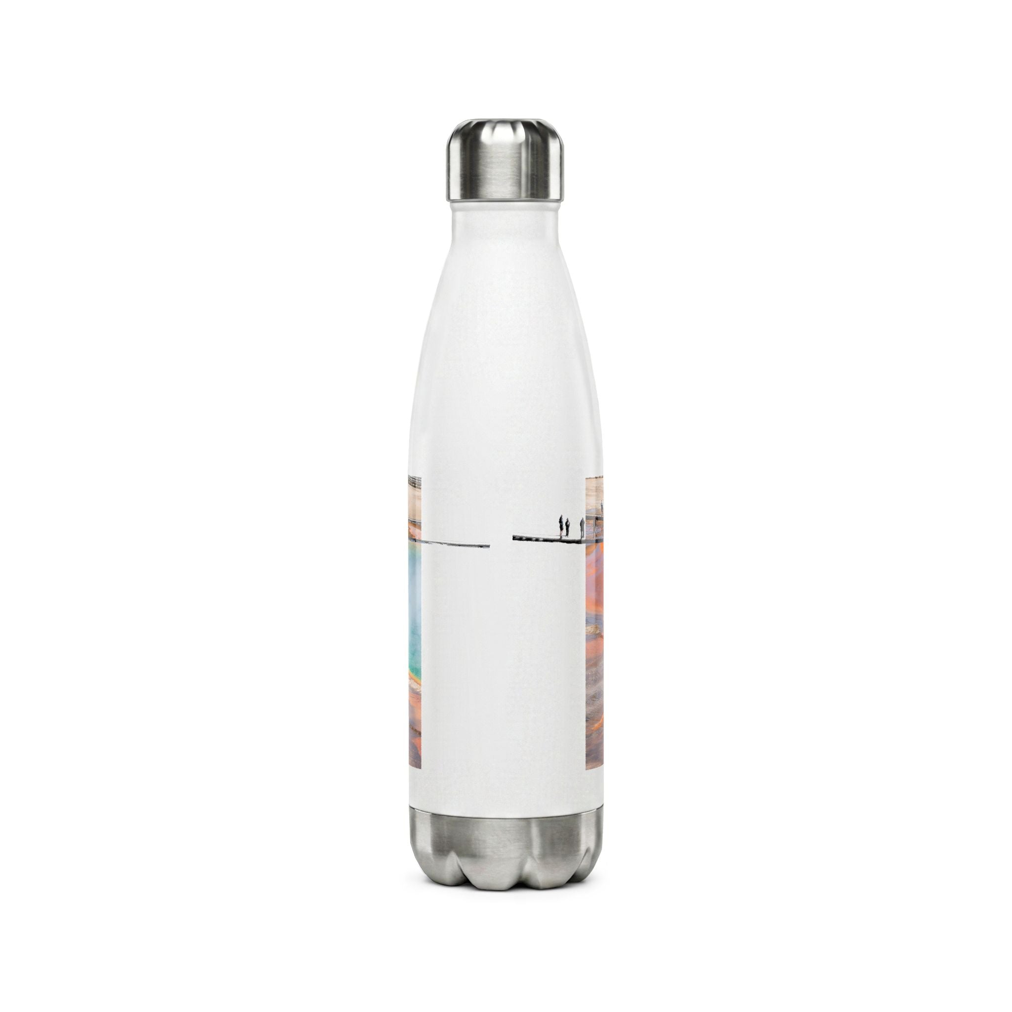Grand Prismatic Spring Stainless Steel Water Bottle — Yellowstone Travel Bottle, 17oz
