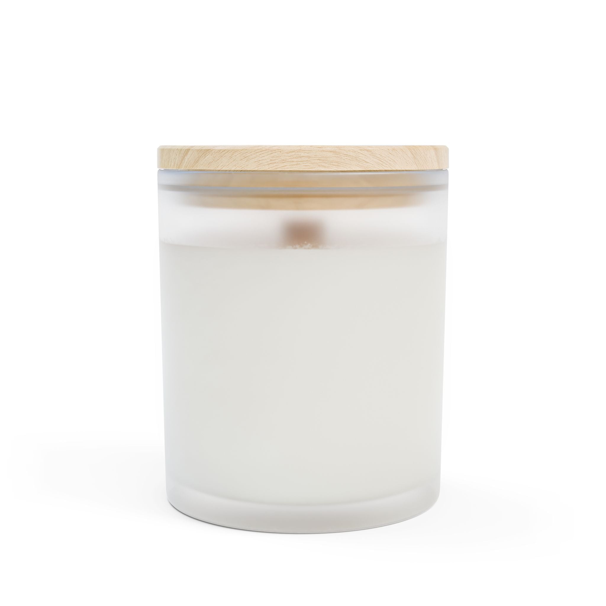 Bison Herd Frosted Glass Candle — 11oz Rustic Winter Cabin Scented Candle