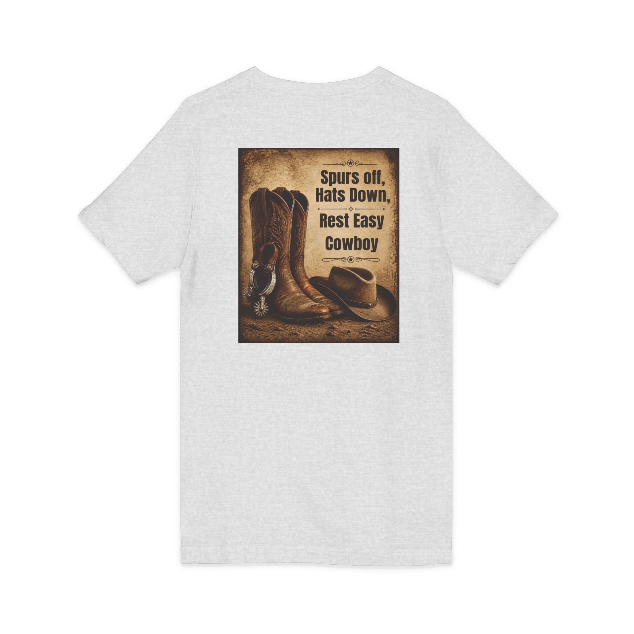 Memorial Cowboy Tee — "In Loving Memory" Personalized Tribute Shirt