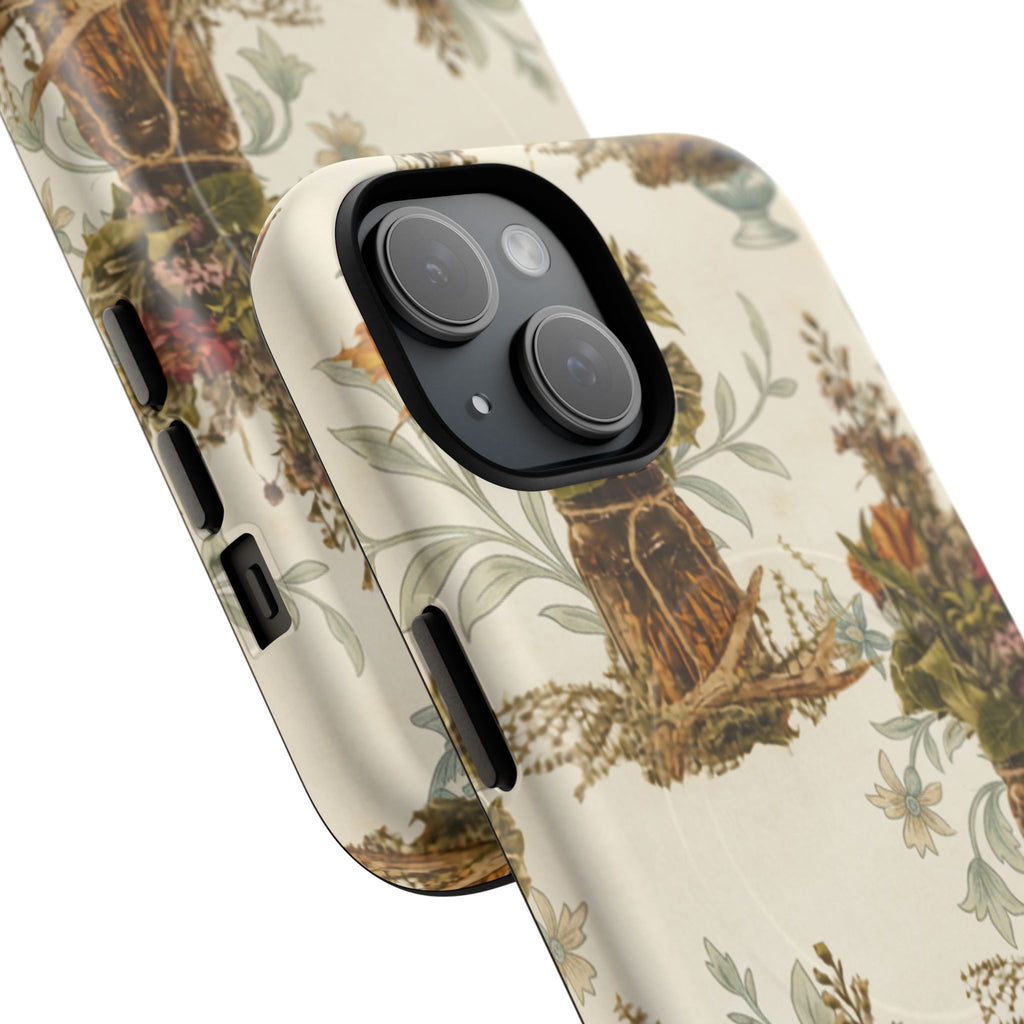 Vintage Floral Bouquet Tough Magnetic Phone Case