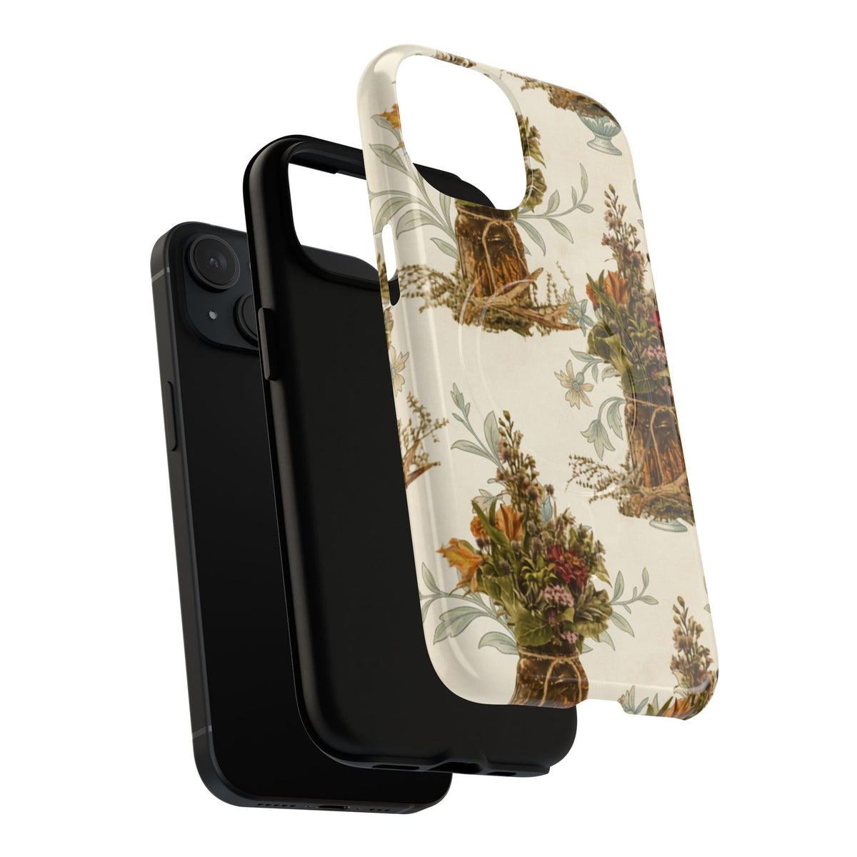 Vintage Floral Bouquet Tough Magnetic Phone Case