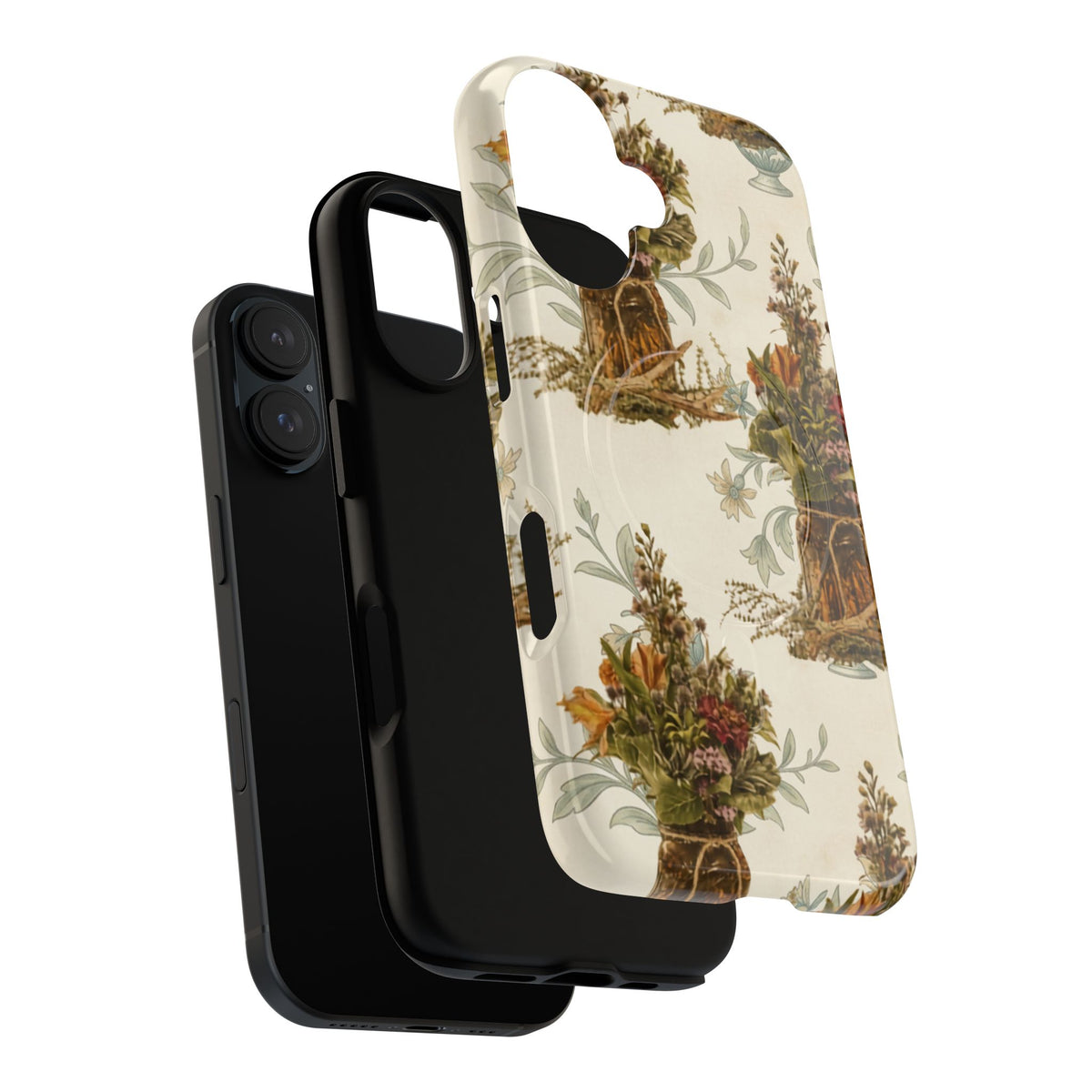 Vintage Floral Bouquet Tough Magnetic Phone Case