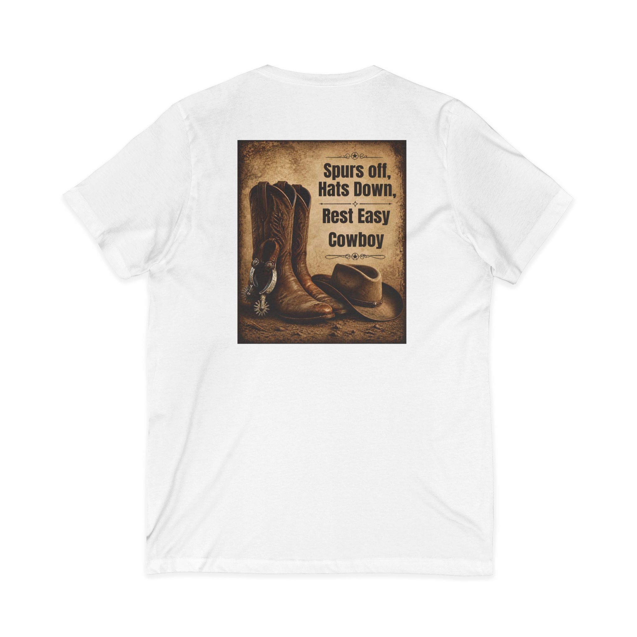 Memorial Cowboy Tee — "In Loving Memory" Personalized Tribute Shirt