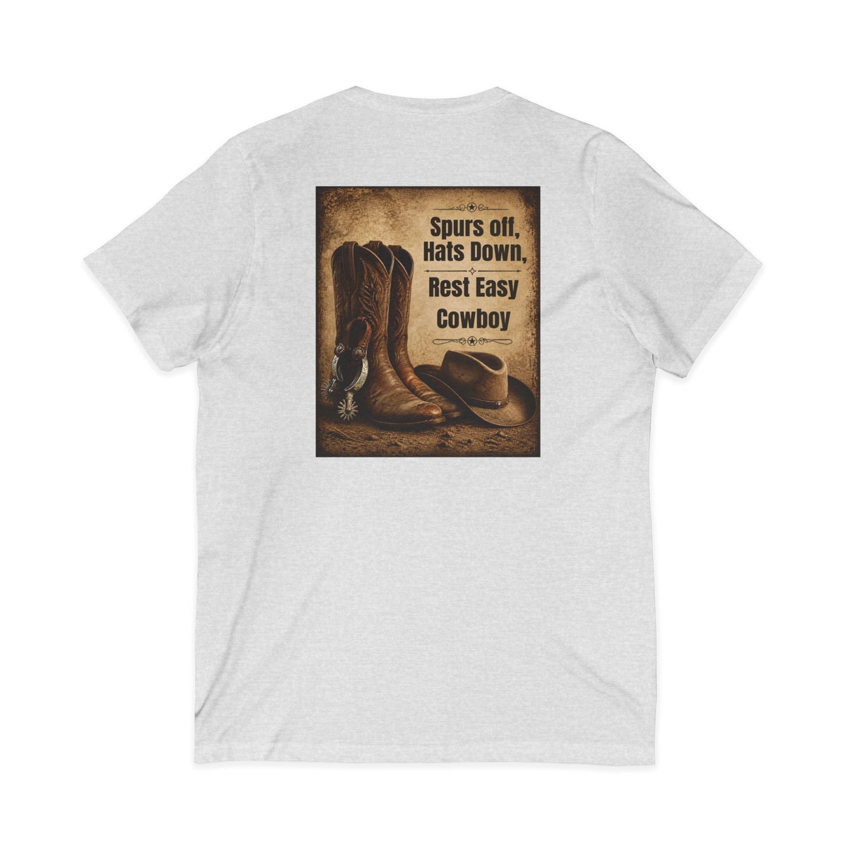 Memorial Cowboy Tee — "In Loving Memory" Personalized Tribute Shirt
