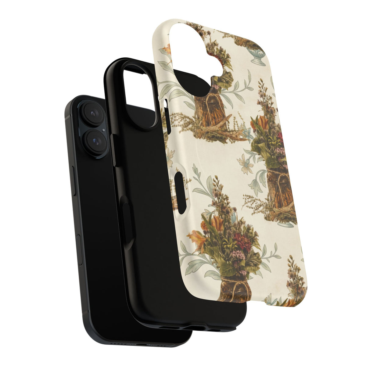 Vintage Floral Bouquet Tough Magnetic Phone Case